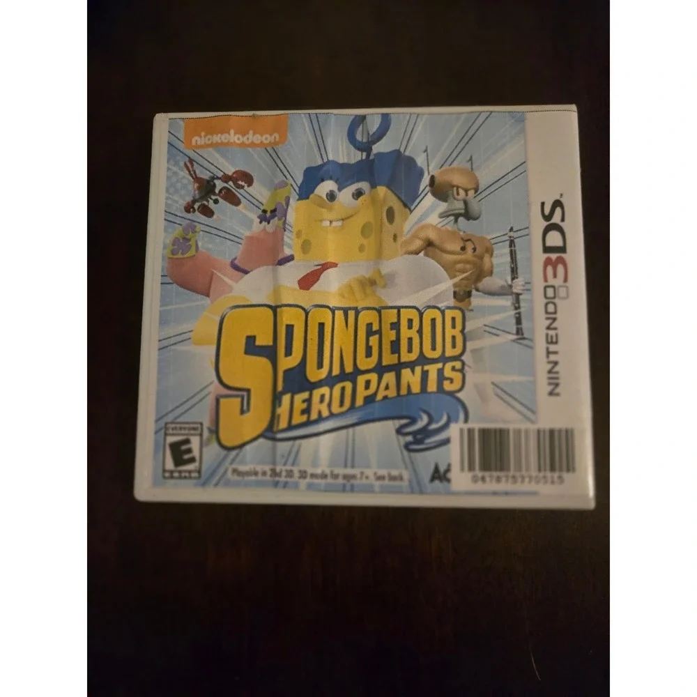 SpongeBob‎ HeroPants Nintendo 3DS Activision Nickelodeon Video Game CTR-BPNE-USA